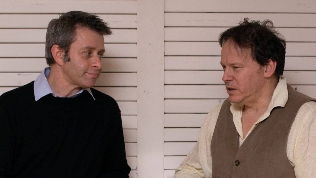 David Wengrow ile David Graeber. Fotoğraf: Kalpesh Lathigra.