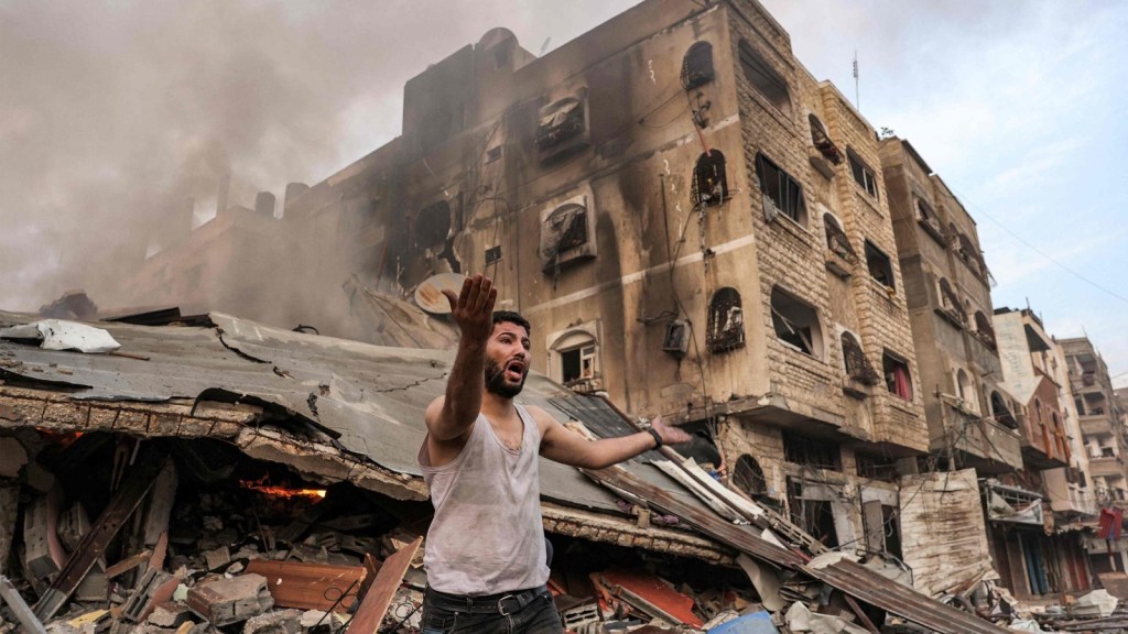 Gazze, 11 Ekim 2023. Fotoğraf: Muhammed Abed, Getty Images.